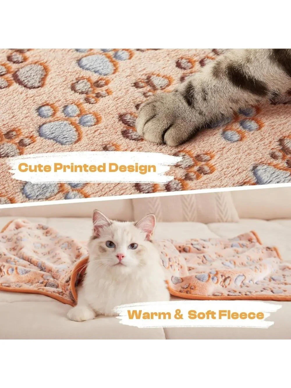 New 3 Pack Blankets Super Soft Fluffy Premium Pet Blankets for Dog Puppy Cats